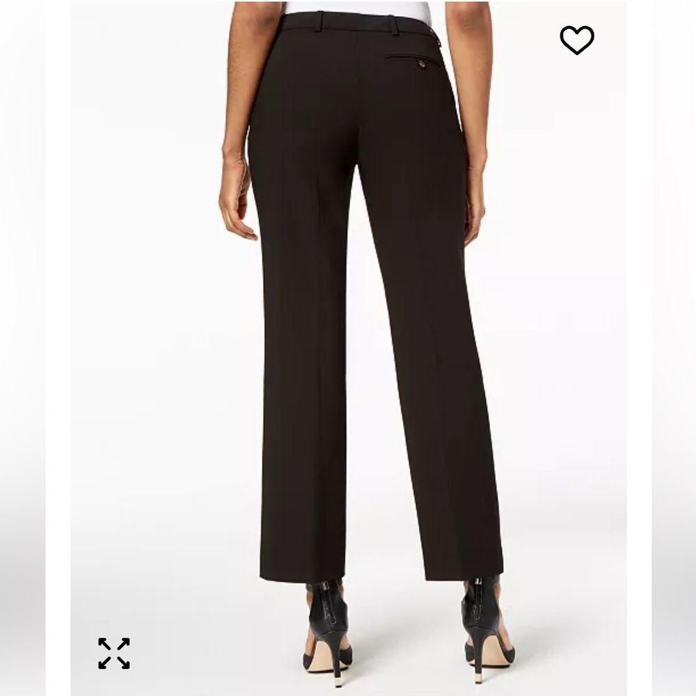 NEW Calvin Klein Career Modern Fit Trousers Dress Suit Pants Black Womens 12 L - Picture 11 of 12